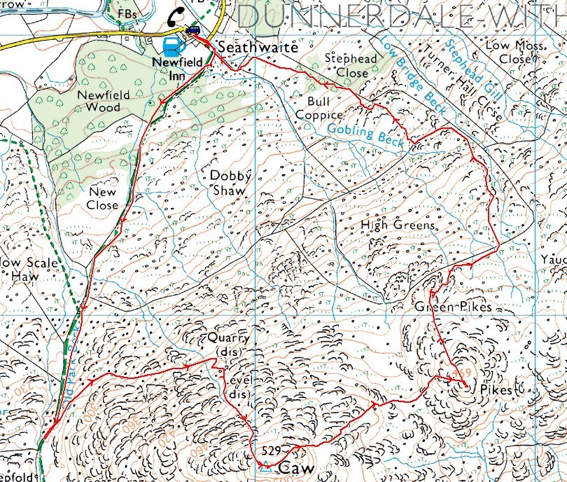 Caw route map.