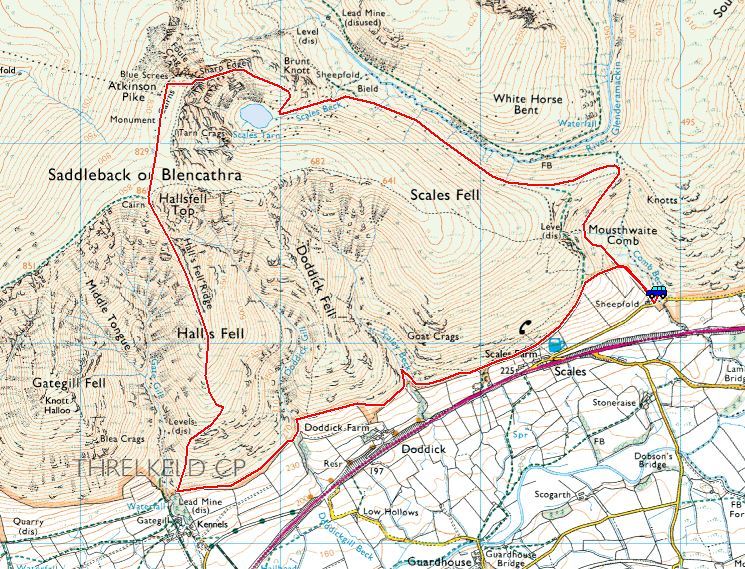 Blencathra, Sharp Edge, Hall's Fell Ridge