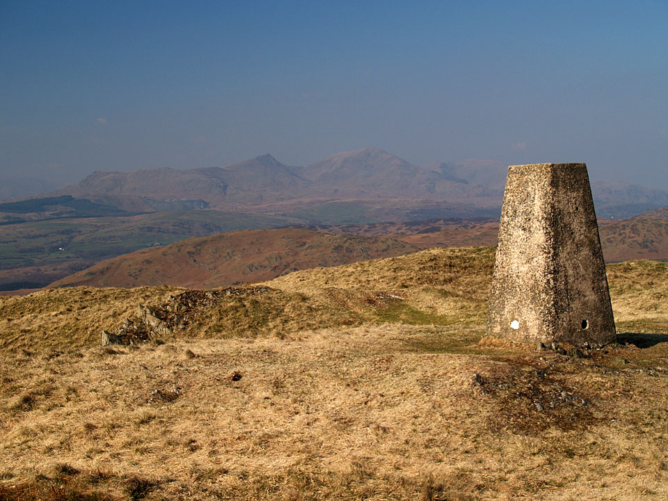 The Coniston fells from Burney, named Great Burney on the OS map