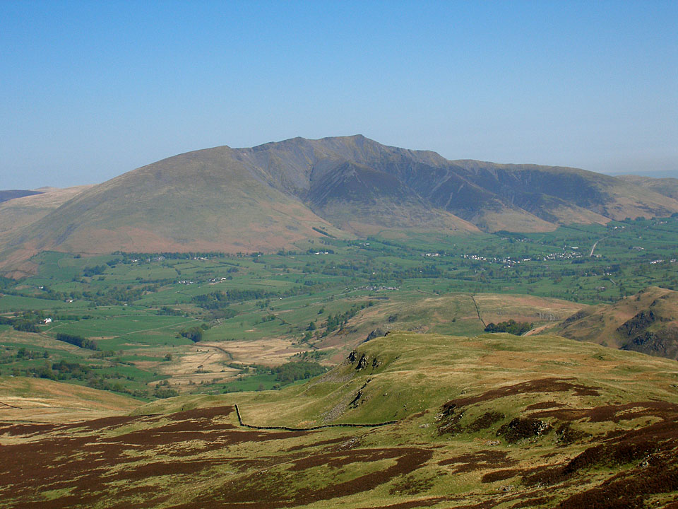 Blencathra from the summit of Bleaberry Fell
