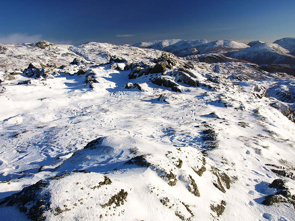 The Helvellyn range from the summit