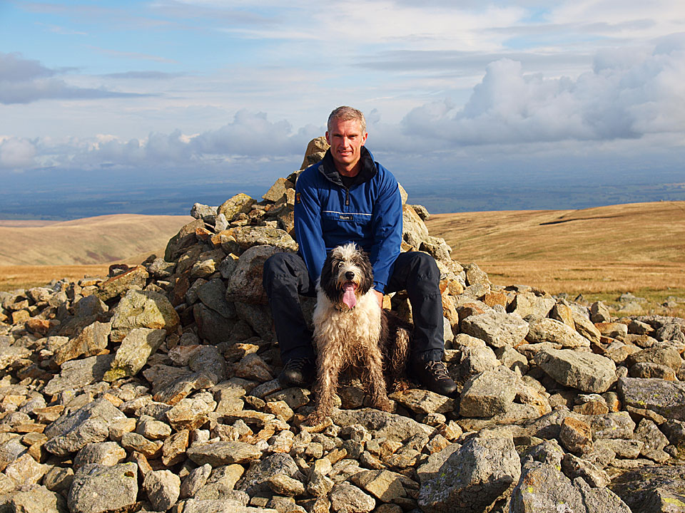 Me with Casper on High Raise - my third completion of the 214 Wainwrights