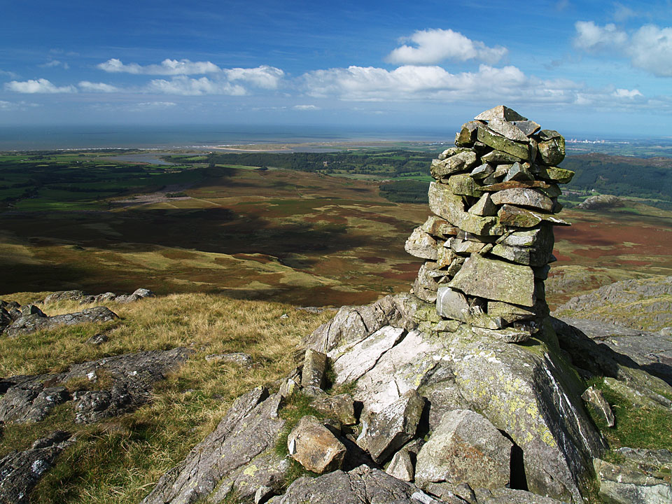 The west Cumbrian coast and Ravenglass Estuary from White Pike
