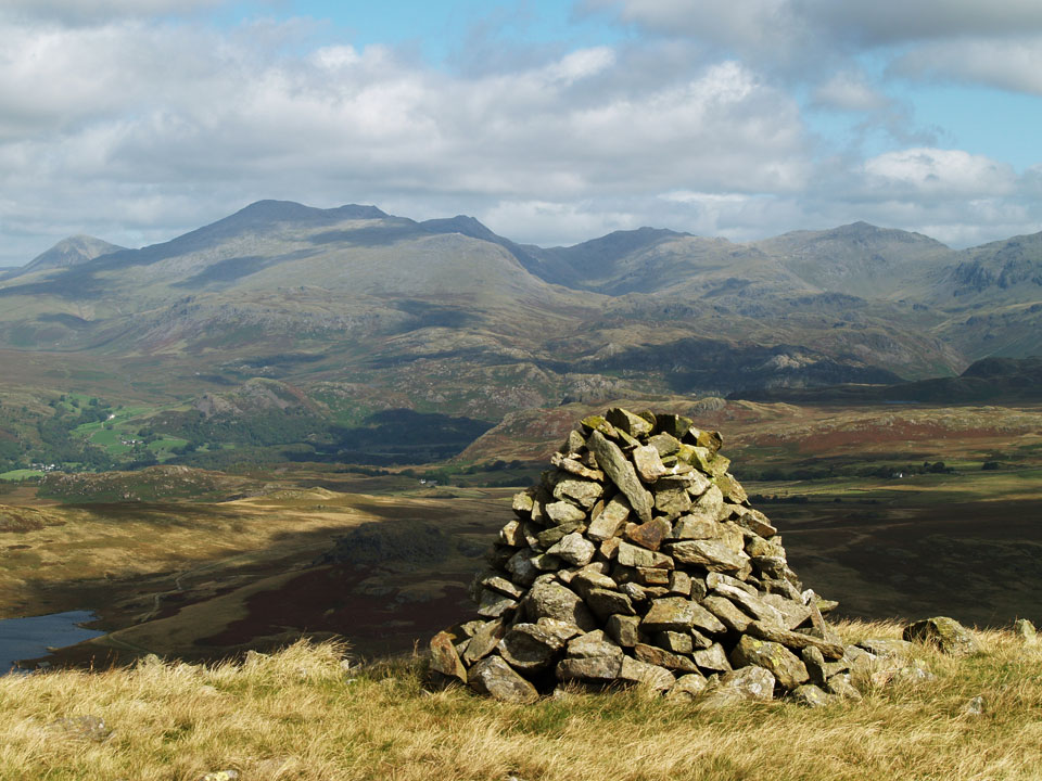 The Scafells from Woodend Height