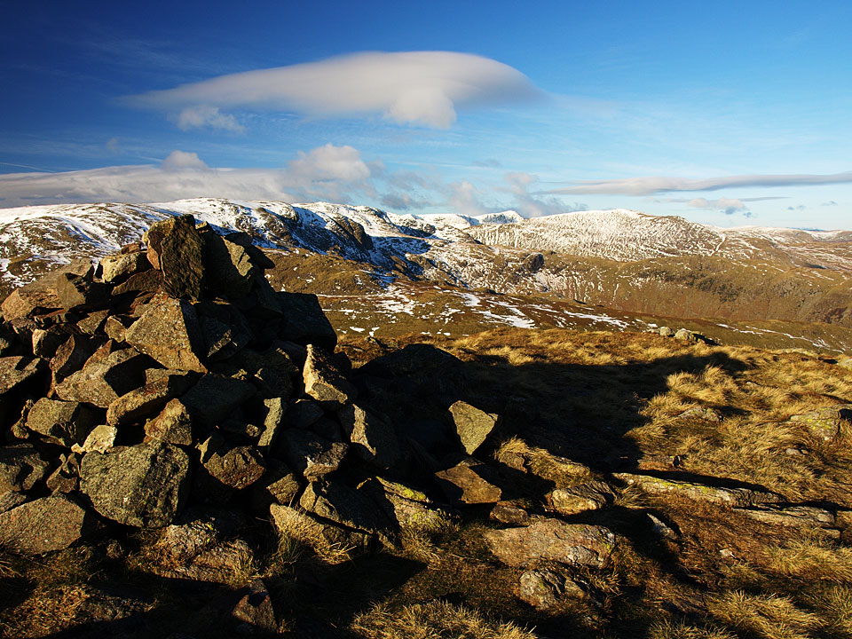 The Helvellyn range from Middle Dodd