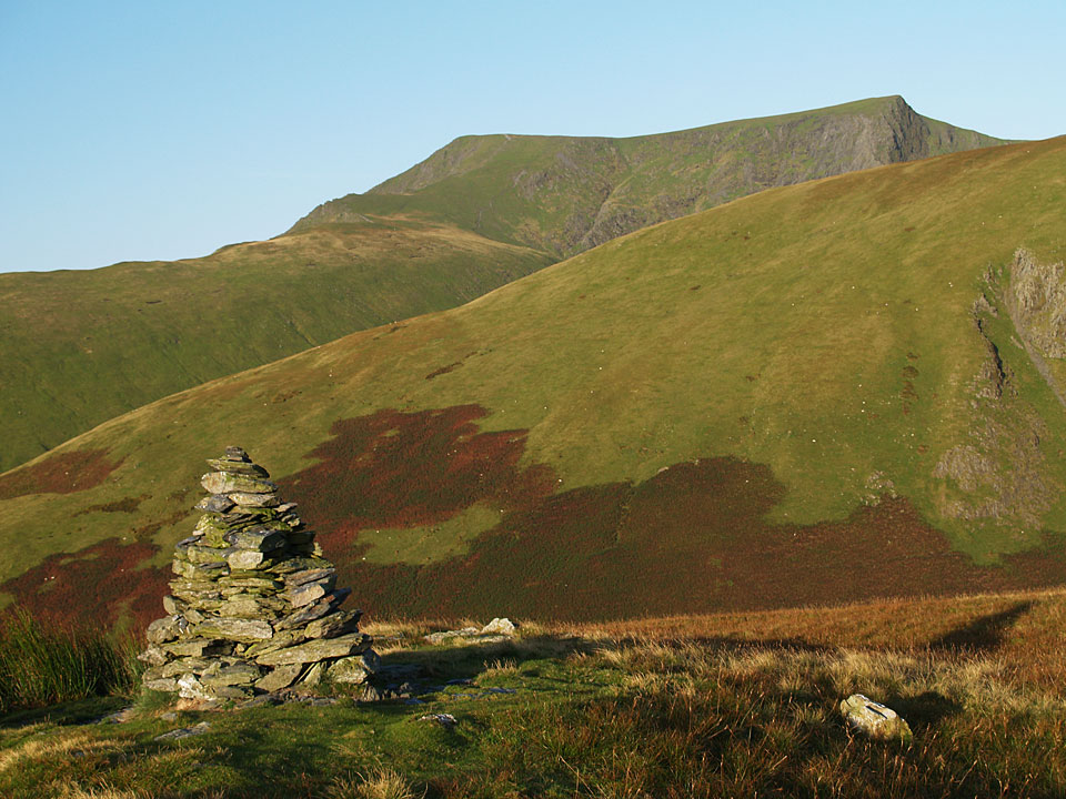 Blencathra from the southern cairn on Souther Fell