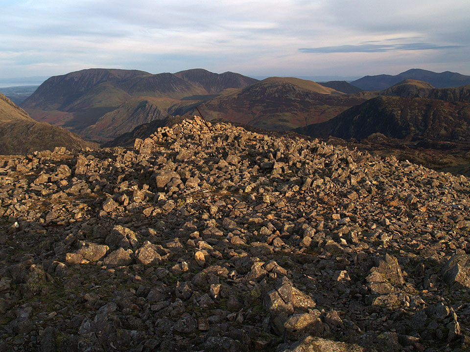 Looking north-west from Kirk Fell summit