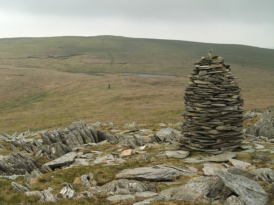 One of the cairns on Artle Crag below Branstree summit