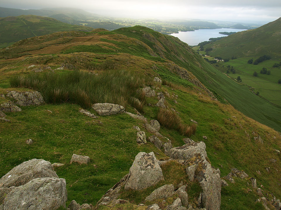 The view of Ullswater from Pikewassa, the summit of Steel Knotts