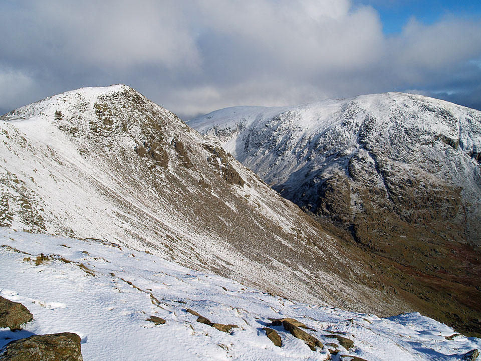 Heading for Buck Pike with The Old Man of Coniston to the right