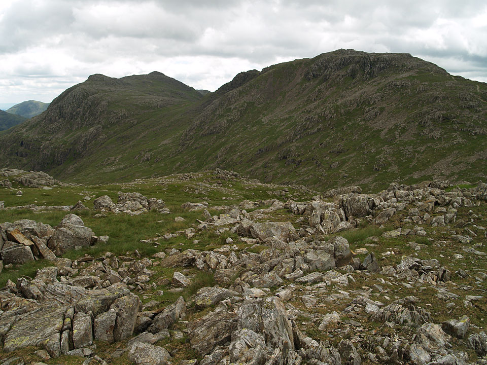 Bow Fell and Esk Pike from Allen Crags
