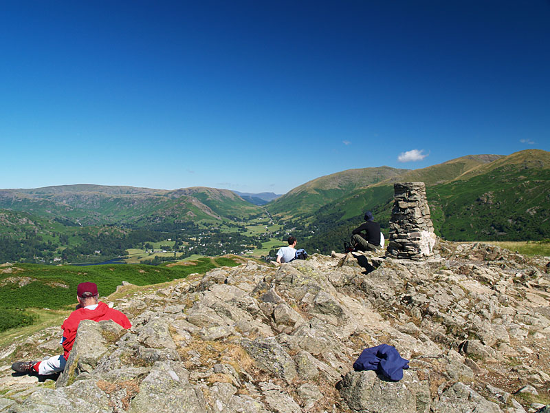 The summit of Loughrigg Fell