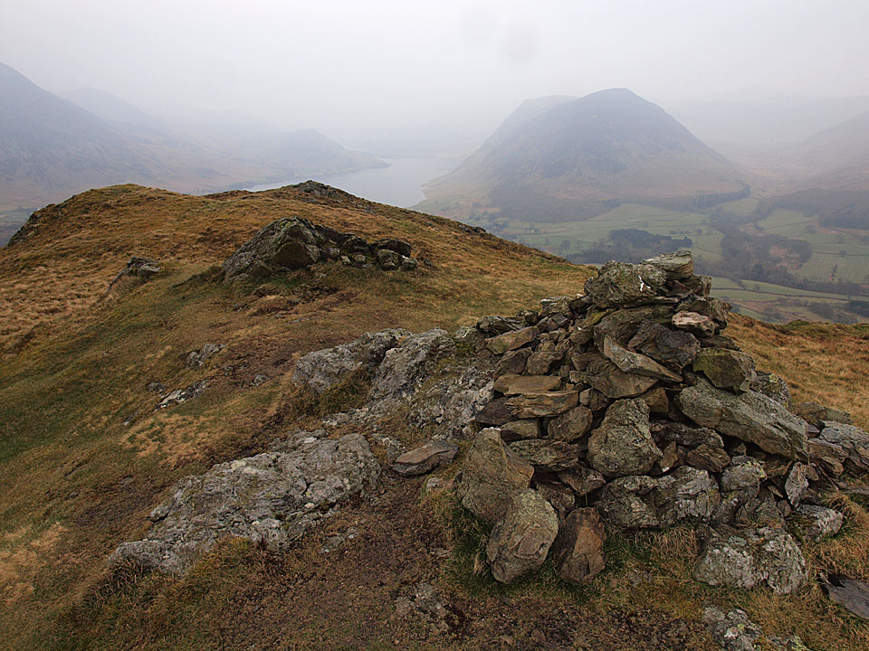 Mellbreak and Crummock Water from Low Fell