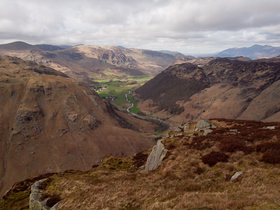 Borrowdale from the summit of Eagle Crag