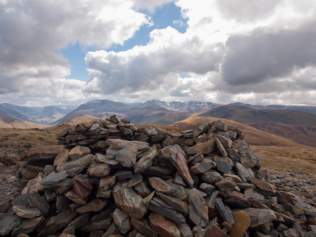 Fleetwith Pike, High Stile and Pillar, to name a few, from Blake Fell