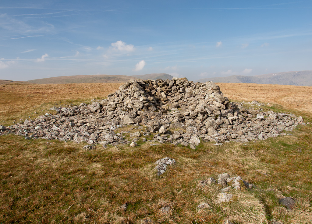 The summit cairn on Selside Pike