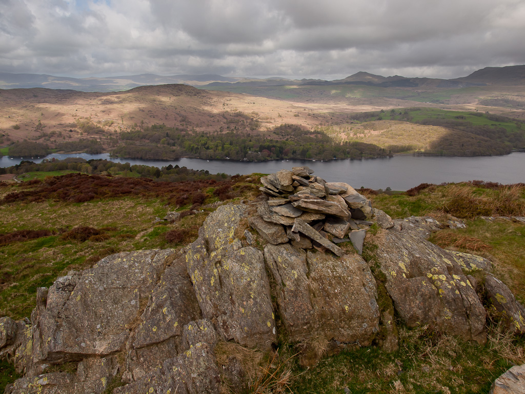 Coniston Water, Beacon Fell and Caw from High Light Haw