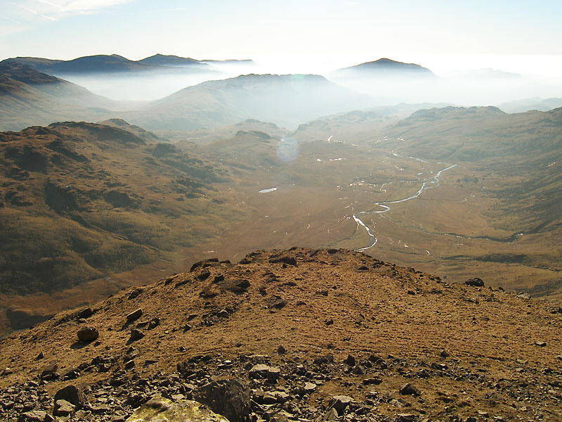 The River Esk and Great Moss below Pen with a nice temperature inversion to the south.