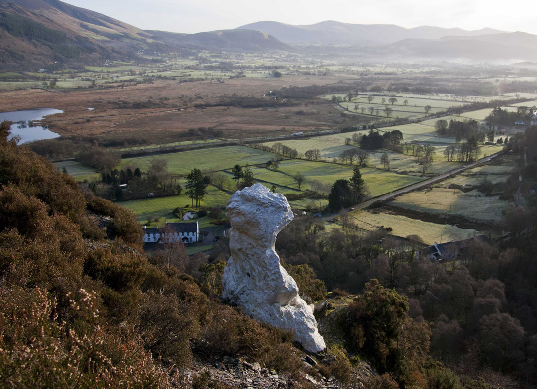 The Bishop of Barf - a whitewashed rock which can be seen for miles around