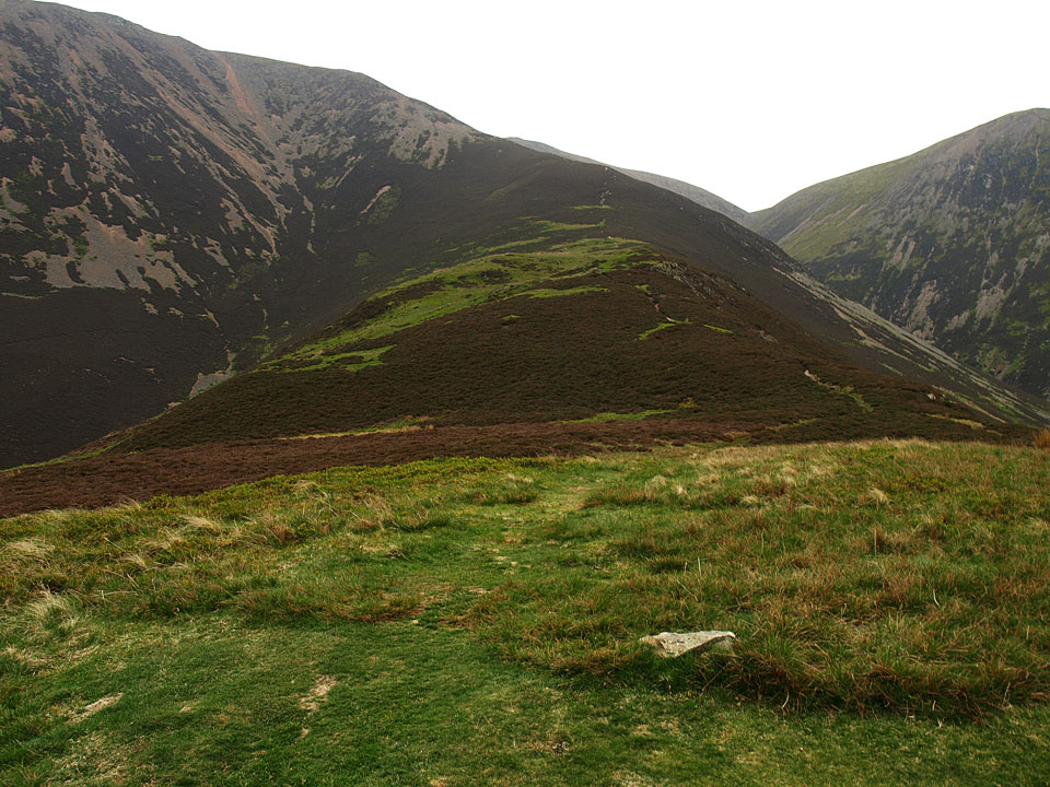 The climb to Grasmoor from Lad Hows