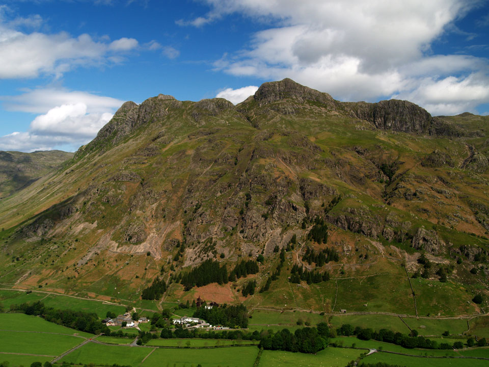 The Langdale Pikes from Side Pike