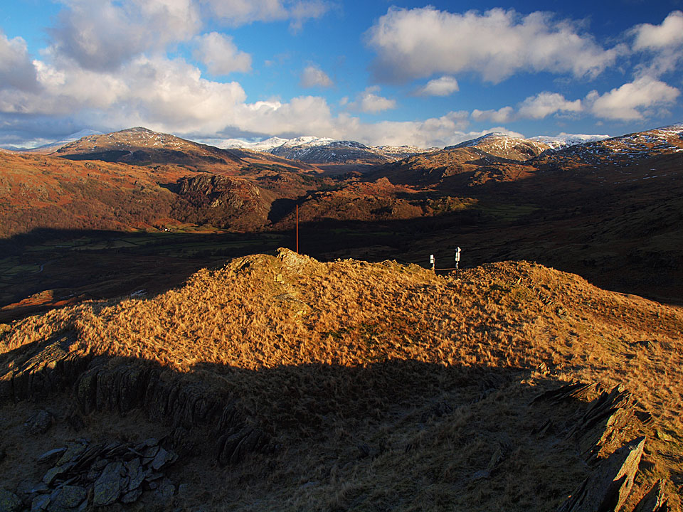 The Duddon Valley from Brock Barrow - those poles are aerials for the valley below